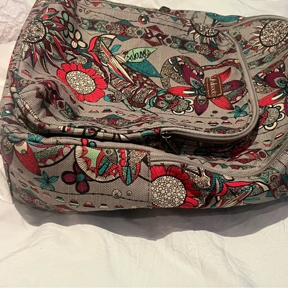 Sakroots Owl print Artists Circle Women's Backpack - Picture 10 of 16